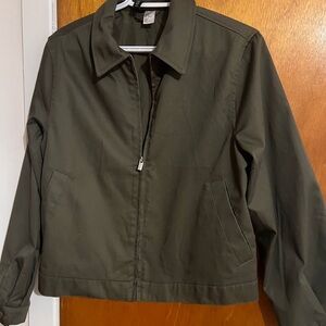 H&M Dark Green Utility Jacket for Women